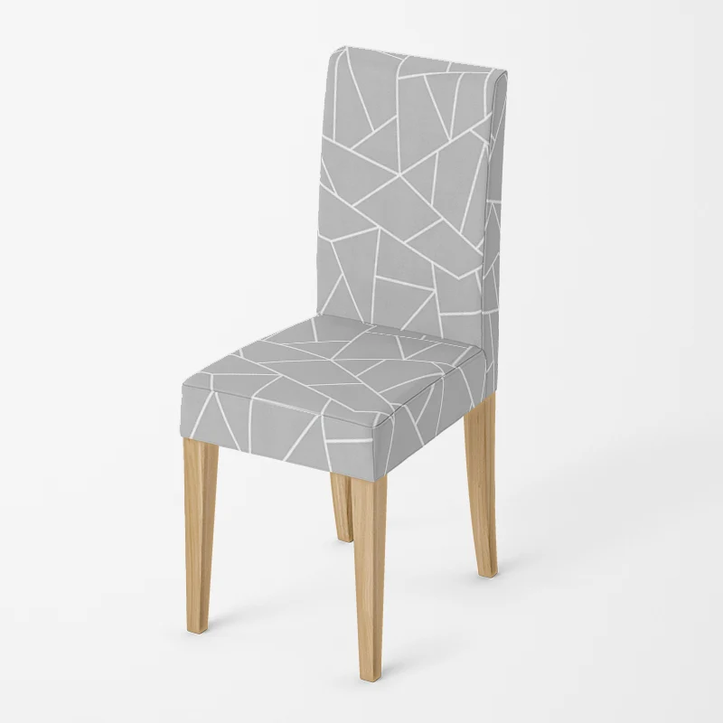 Housse de chaise Mosaïque Gris