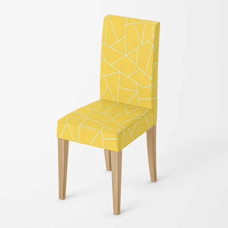 Housse de chaise Mosaïque Jaune