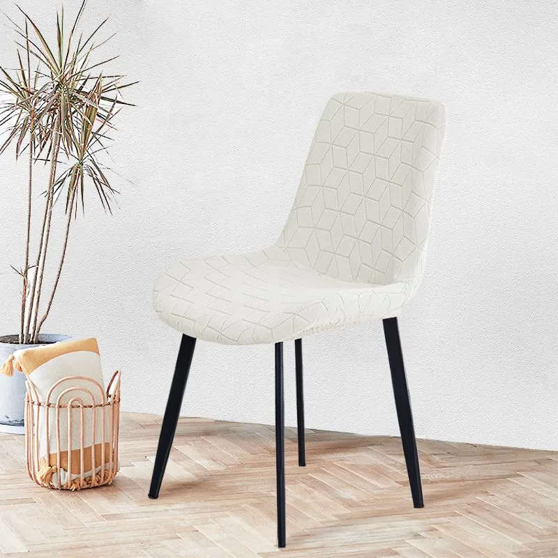 Housse chaise Scandinave Moderne Blanc