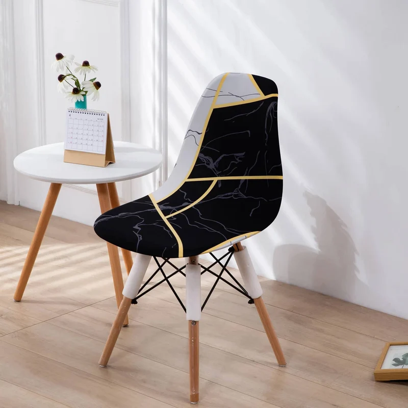 Housse chaise Scandinave Moderne Noir