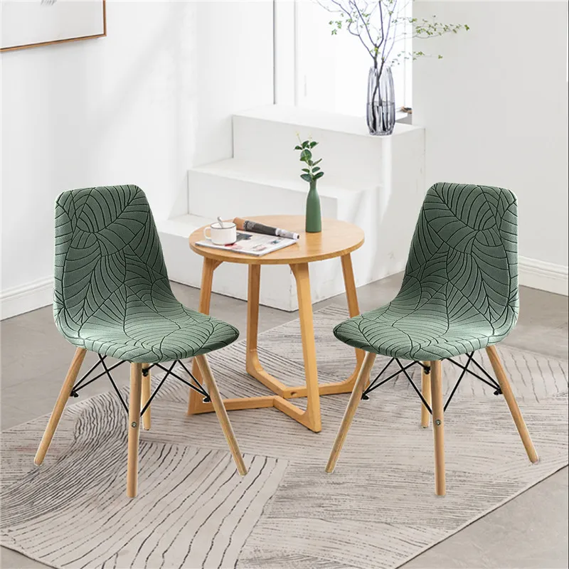 Housse de chaise Scandinave Jacquard Vert