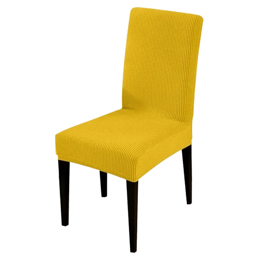 Housse de chaise en Jacquard Jaune