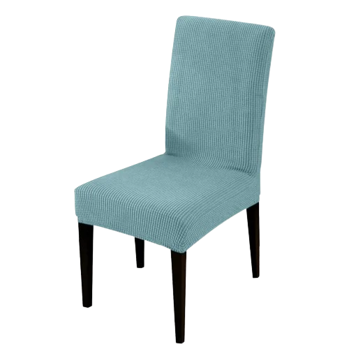 Housse de chaise en Jacquard Bleu Clair