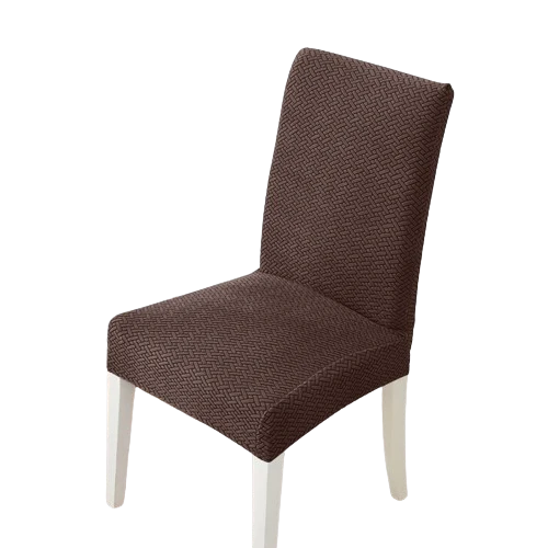 Housse de chaise en Jacquard Café