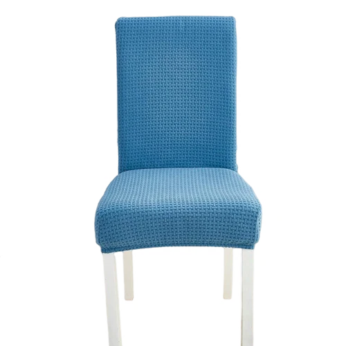Housse de chaise en Jacquard Bleu