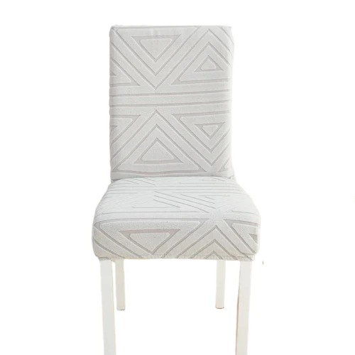 Housse de chaise Triangle Gris Clair