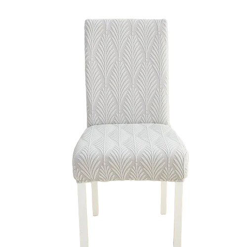 Housse de chaise Florale Gris Clair