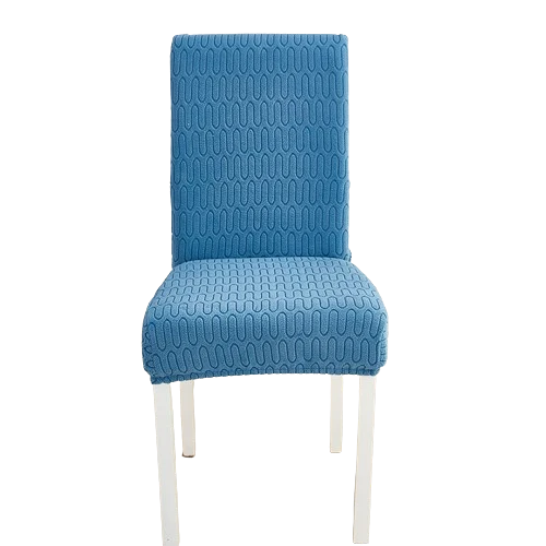 Housse de chaise Ondulation Bleu