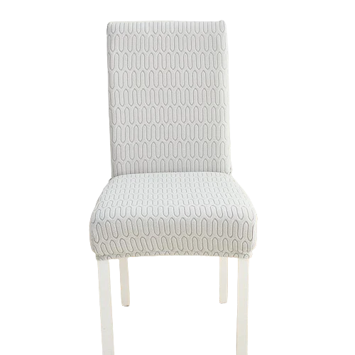 Housse de chaise Ondulation Gris Clair