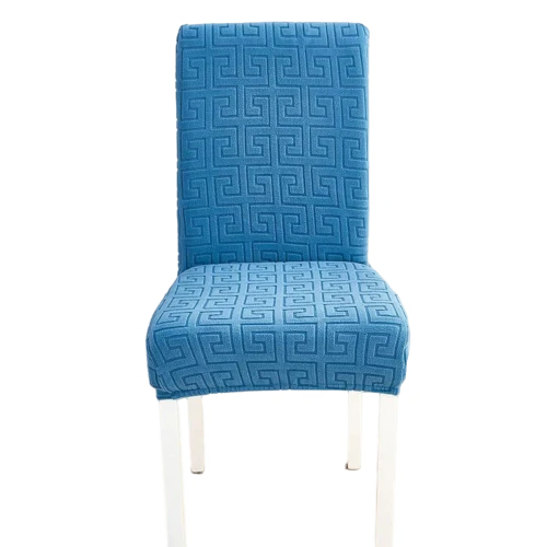 Housse de chaise Labyrinthe Bleu