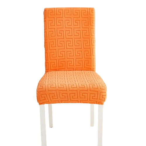 Housse de chaise Labyrinthe Orange