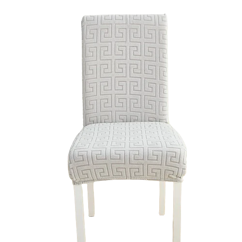 Housse de chaise Labyrinthe Gris Clair