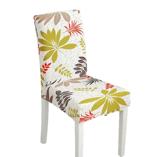 Housse de chaise Florale Jaune