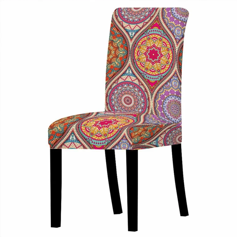Housse de chaise Mandala Violette