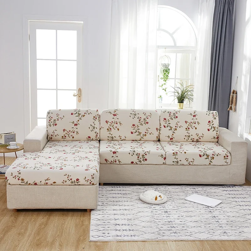 Housse de Coussin Canapé Fleurie