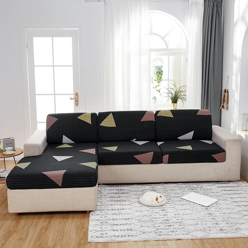 Housse de Coussin de Canapé Géométrique