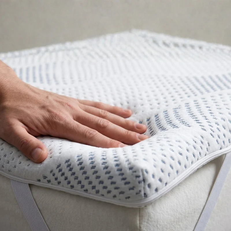 Surmatelas Viscotouch - Mémoire de forme + gel thermorégulant - Fabriqué en France - 5 cm d'épaisseur