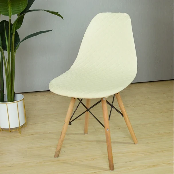 Housse chaise Scandinave Jacquard Blanc