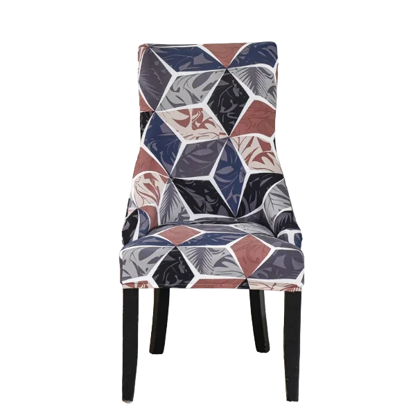 Housse de chaise Inclinée Géométrique Bleu Rose