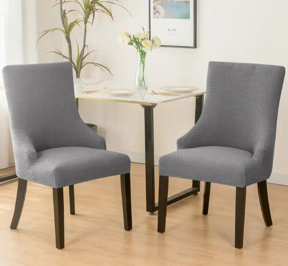 Housse de chaise Inclinée Gris Clair
