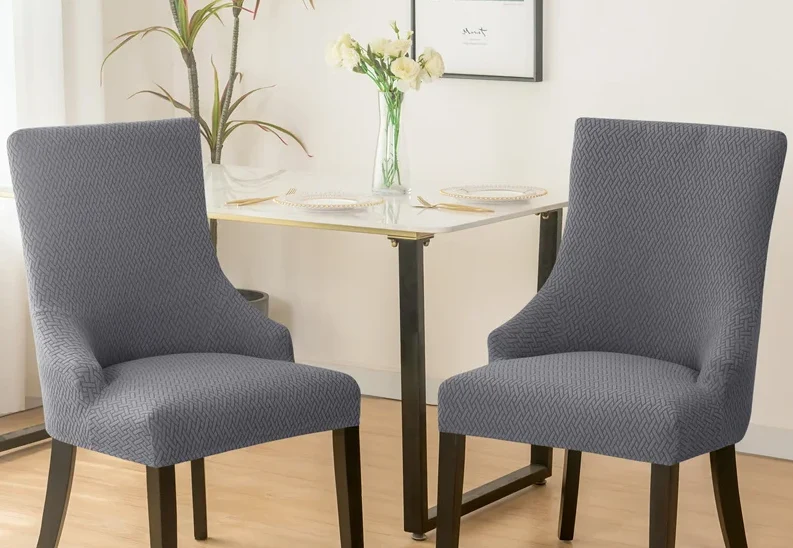 Housse de chaise Inclinée Gris