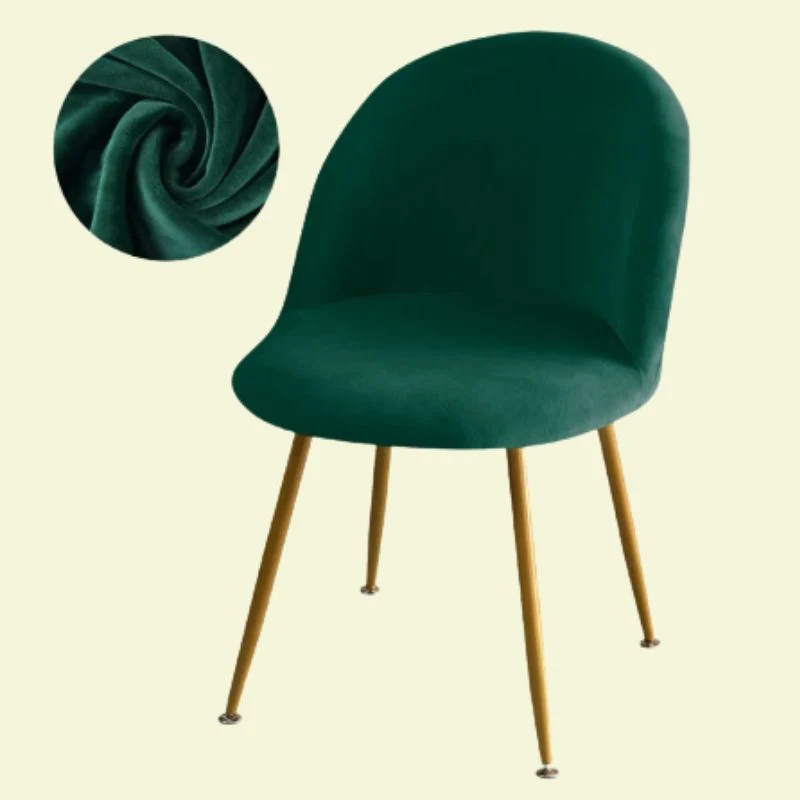 Housse chaise Scandinave Maury Velours Vert