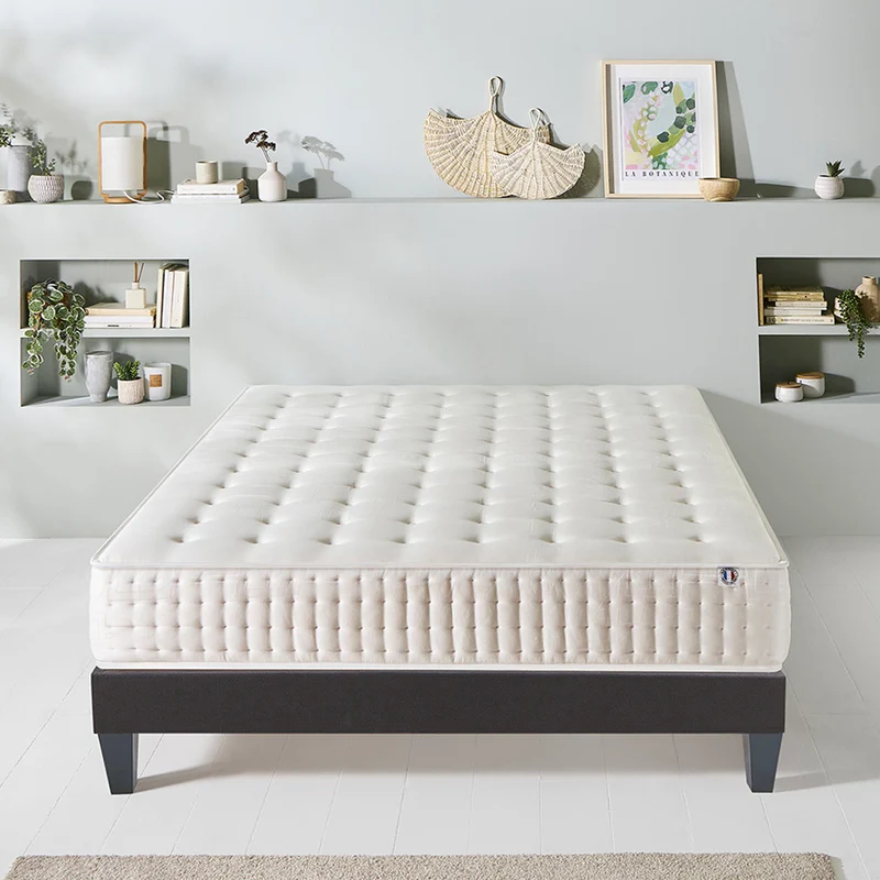 Ensemble Apollon - Matelas mémoire de forme moelleux + Sommier tri-lattes - 25 cm d'épaisseur