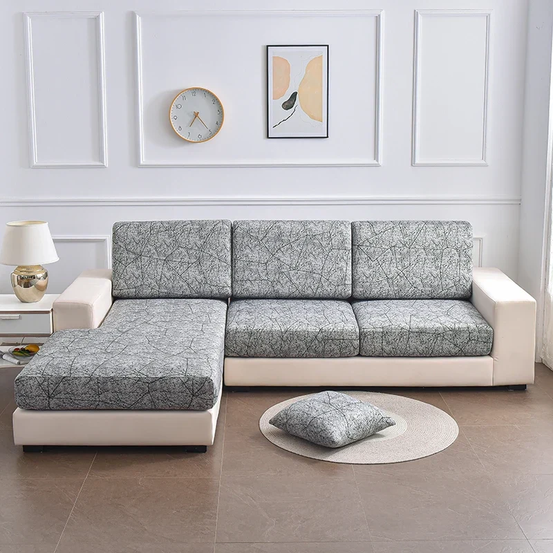 Housse de Coussin Canapé Imprimée Gris