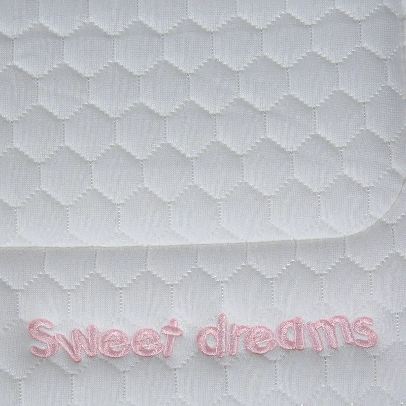 Matelas bébé Sweet Dreams Rose - Mousse déhoussable - Fabriqué en France - 14 cm d'épaisseur - Accueil moelleux