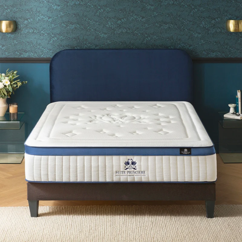 Matelas Suite Princière - Hybride micro-ressorts - Accueil douillet - 30 cm d'épaisseur