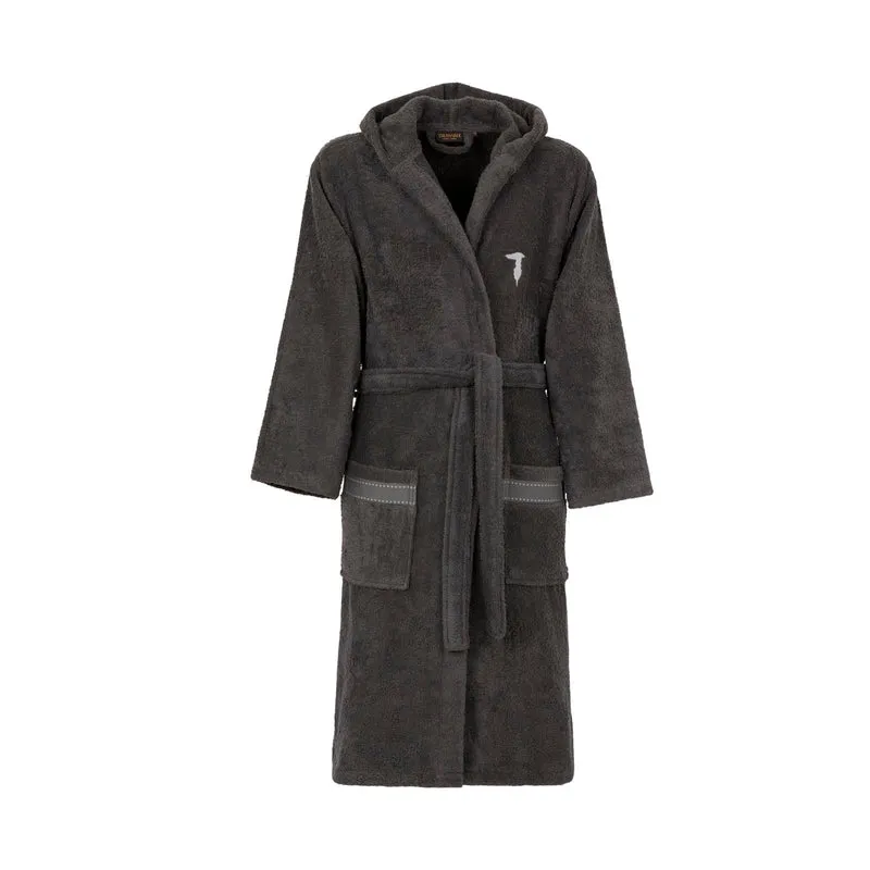 Accappatoio con Cappuccio ribbon in Cotone 380 gr/mq