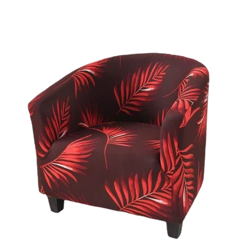 Housse fauteuil Cabriolet Feuillage Rouge
