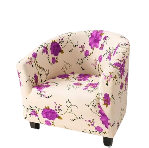 Housse fauteuil Cabriolet Fleurie Violet