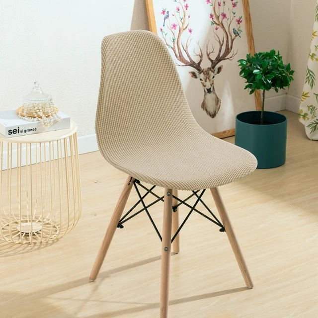 Housse chaise Scandinave Imperméable Crème