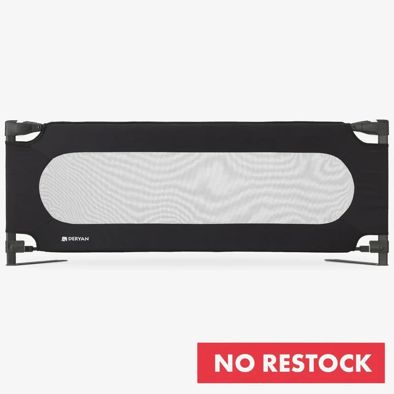 Barre de lit de luxe 150 cm Noir