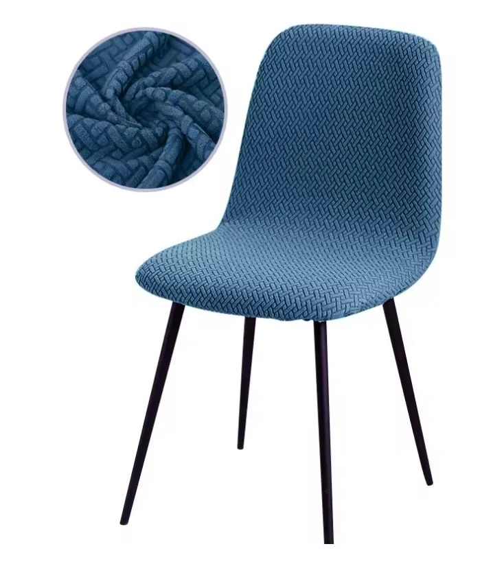 Housse de chaise Jacquard Bleu