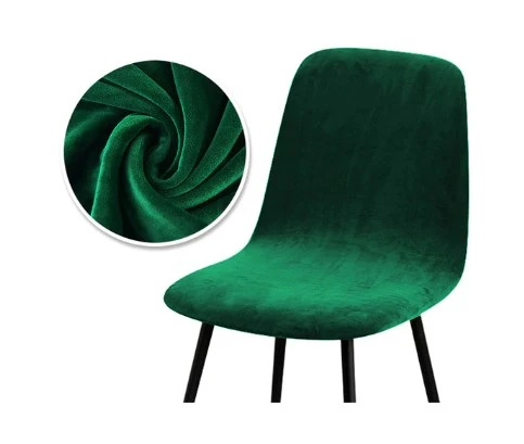 Housse de chaise Velours Vert