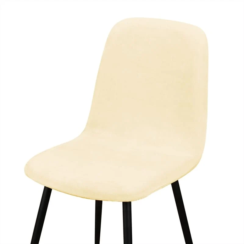 Housse de chaise Velours Crème
