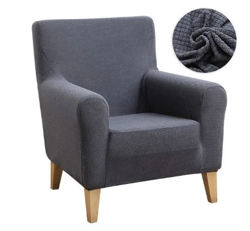 Housse fauteuil Antidérapante Gris Bleu