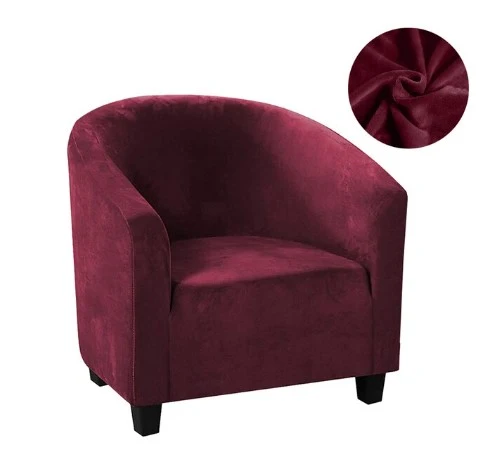 Housse fauteuil Cabriolet Velours Bordeaux