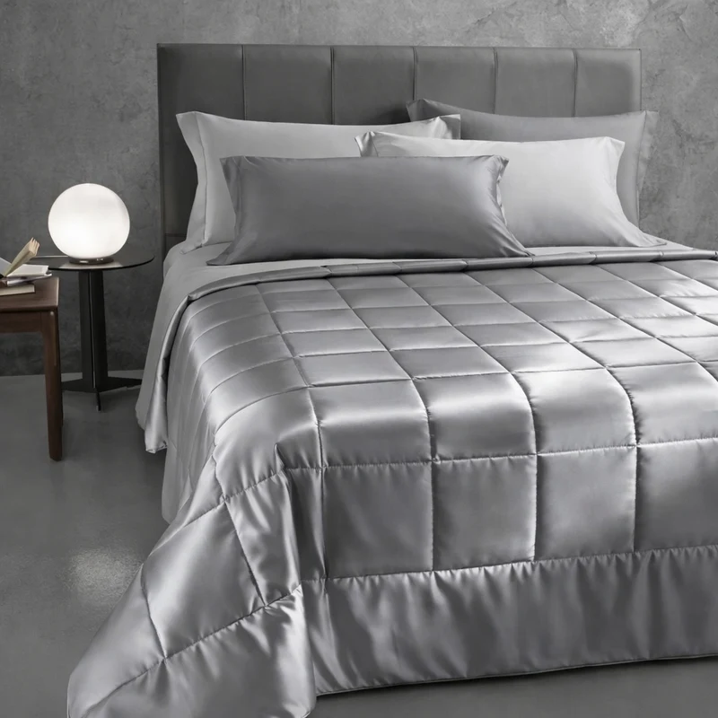 Copriletto Primaverile precious sateen in Raso di cotone 90 gr/mq
