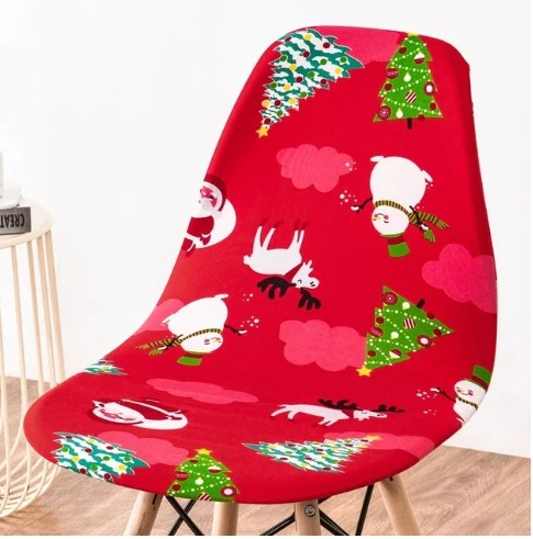Housse chaise Scandinave Noël Rouge