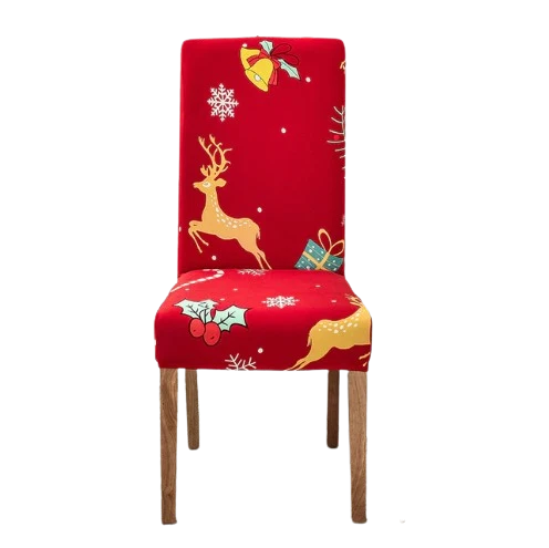 Housse de chaise Cerf de Noël