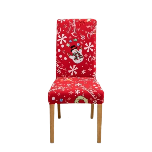 Housse de chaise Bonhomme de Neige