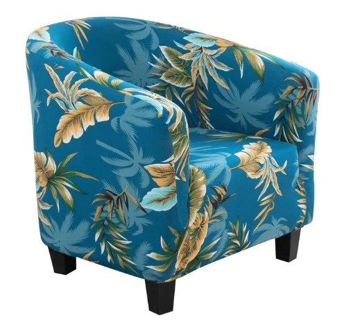 Housse fauteuil Cabriolet Tropicale Bleue