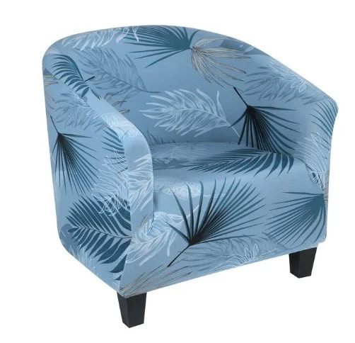 Housse fauteuil Cabriolet Fleurie Bleue