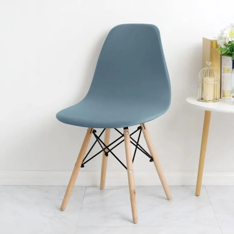 Housse chaise Scandinave Bleu Ciel