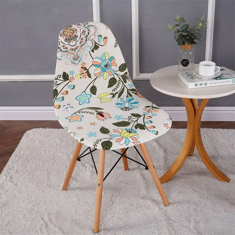 Housse chaise Scandinave Florale