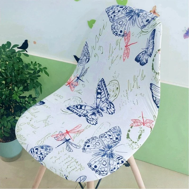 Housse chaise Scandinave Papillon