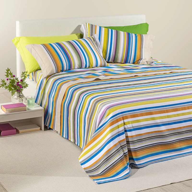 Copriletto Estivo Bristol Fior di Cotone in Cotone Piquet